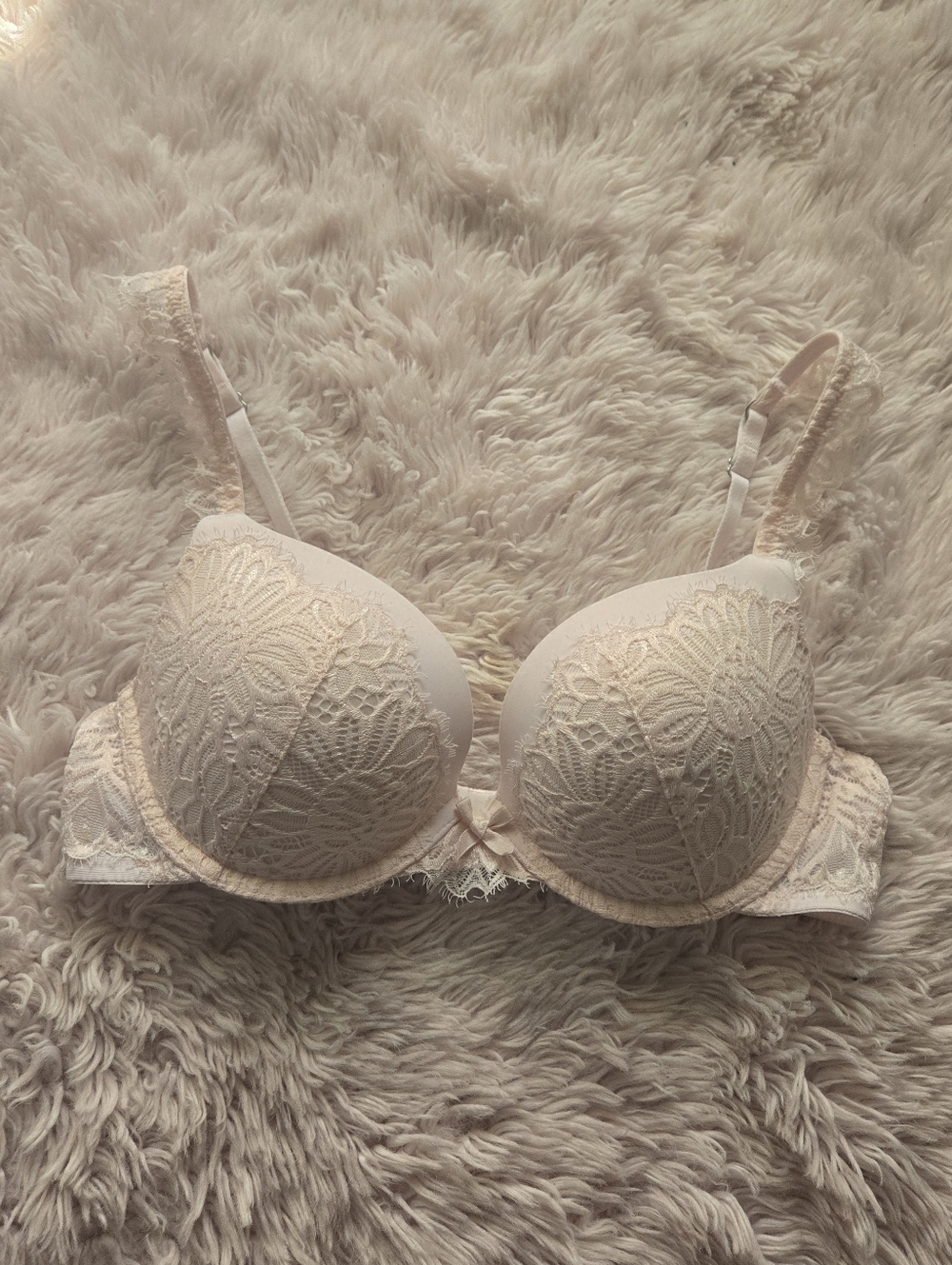 Aerie Lace Push-Up Bra in Blush